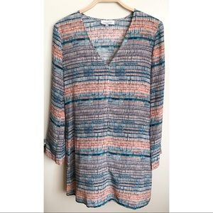 WAVERLY GREY | Print Shift Dress Size XS